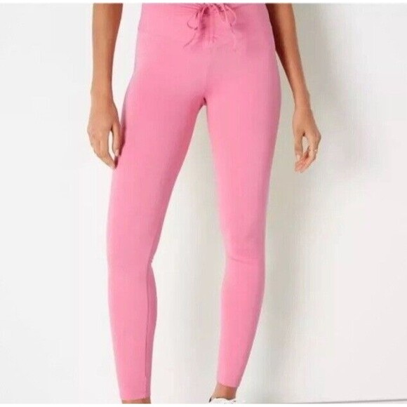 Victoria's Secret Pink Active High Waist Full Length  Ruched V Legging small NEW - Picture 1 of 6